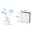 CRL Brushed Stainless Steel Patch Connector for Frameless Glass Doors
