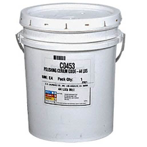 "High-quality CRL Polishing Cerium Oxide 44 lbs for glass surface restoration and clarity.