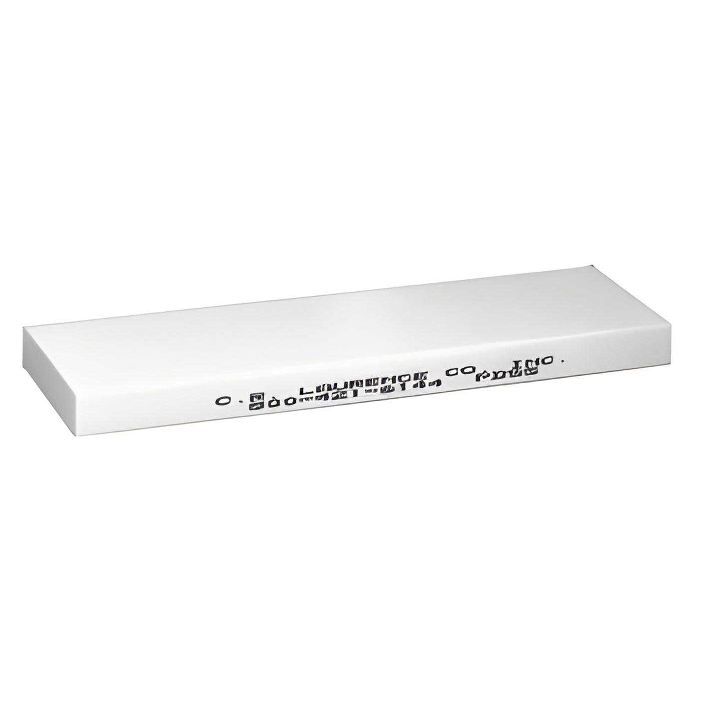 White rectangular sharpening stone, 7" 2" 1/2" (PDSS), for dressing and restoring diamond drill cutting surfaces.