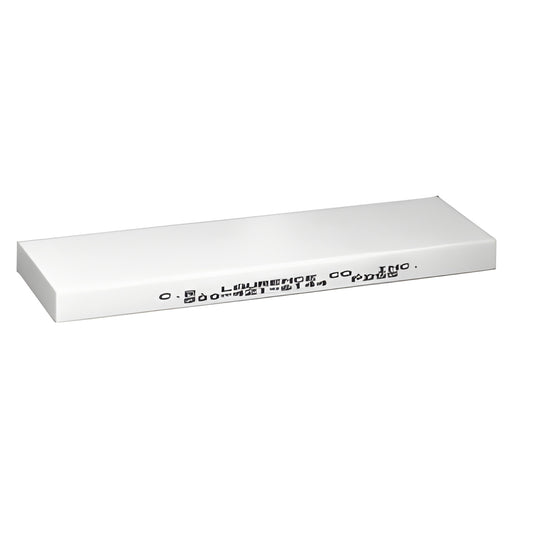 White rectangular sharpening stone, 7" 2" 1/2" (PDSS), for dressing and restoring diamond drill cutting surfaces.