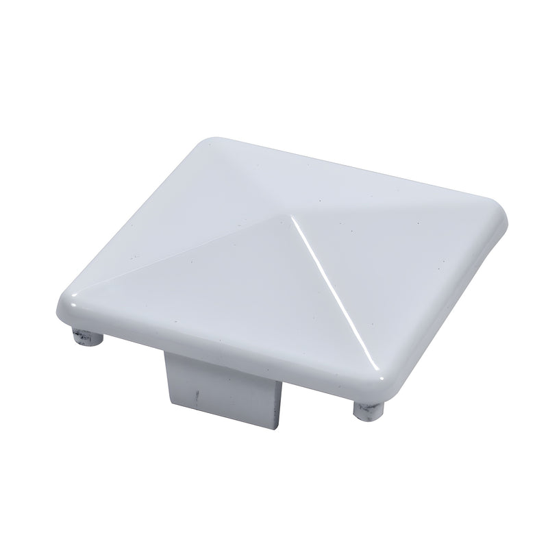 PC1HCA clear anodized aluminum pyramid post cap, 1100 Series slip-in for glass railing