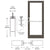 CRL-U.S. Series 400 Geared Hinge Med-Stile - Surface-Mount Closer