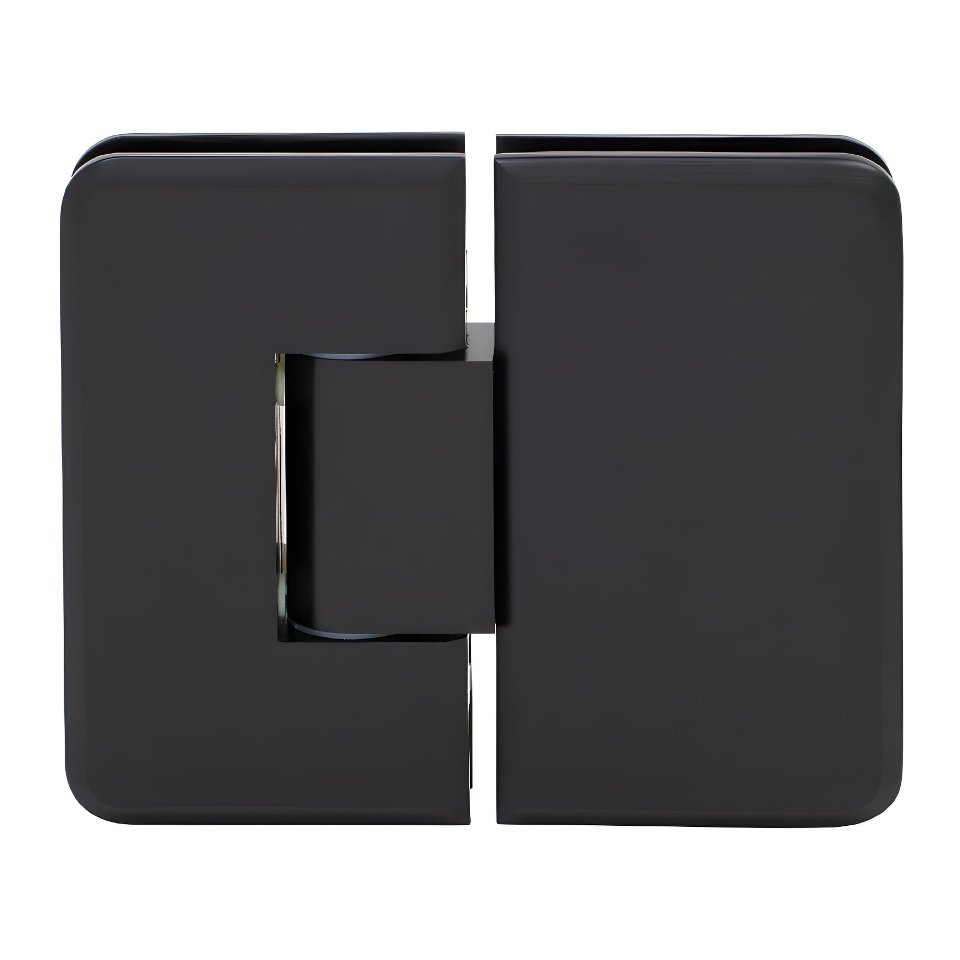 PLY1800RB oil rubbed bronze heavy-duty brass frameless shower door hinge, glass-to-glass 180 self-centering.