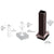 CRL ARS Matte Bronze Surface Mount Railing Stanchion