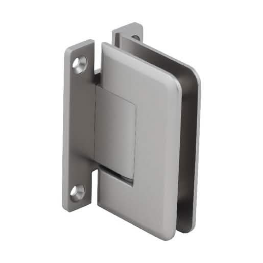 "Satin Nickel Pinnacle 037 Series Wall Mount 'H' Back Plate Hinge - CRL, Durable & Stylish