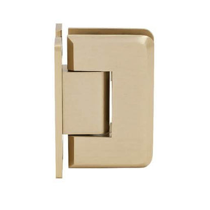 CRL Brushed Bronze Wall Mount 'H' Back Plate Hinge, Sleek Design, Durable Finish.