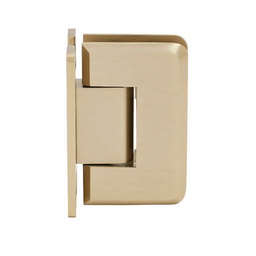 CRL Brushed Bronze Wall Mount 'H' Back Plate Hinge, Sleek Design, Durable Finish.