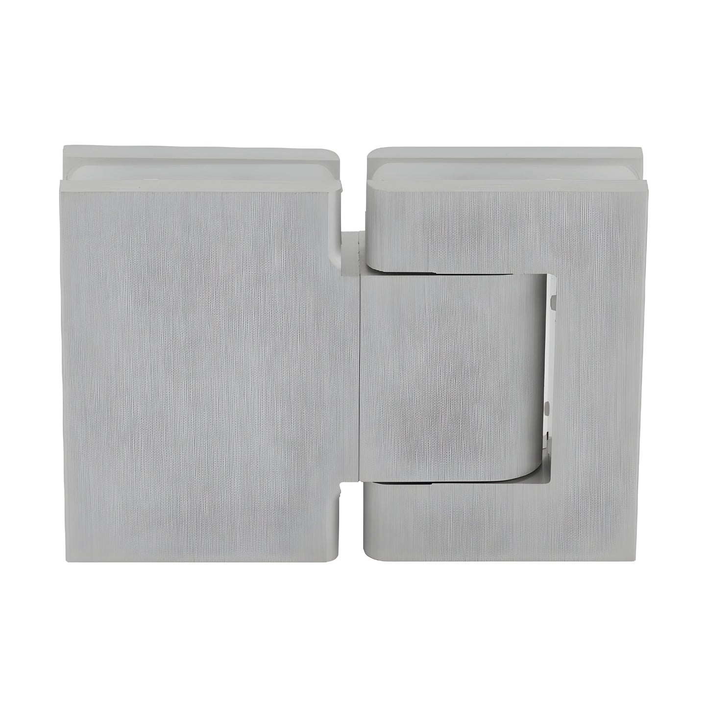 H8215BTSA satin anodized aluminum oil-dynamic full back-plate glass-to-glass hinge for 8-14mm frameless doors