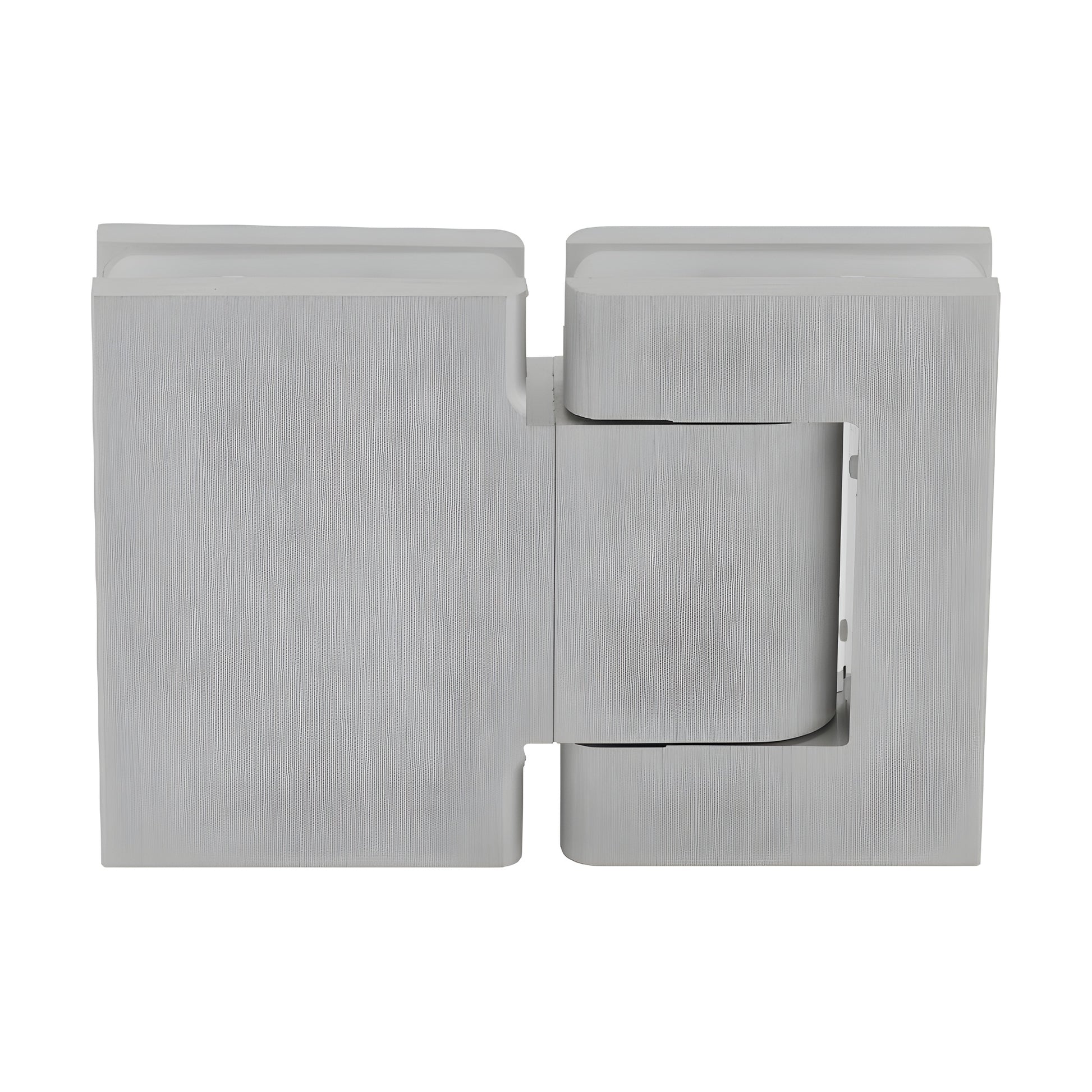 H8215BTSA satin anodized aluminum oil-dynamic full back-plate glass-to-glass hinge for 8-14mm frameless doors