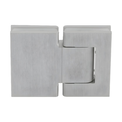 H8215BTSA satin anodized aluminum oil-dynamic full back-plate glass-to-glass hinge for 8-14mm frameless doors