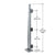 CRL Metropolis 60-in Brushed Stainless Steel Center Post for Shower