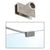 CRL Brushed Nickel Slim-Line Adjustable Glass Clamp