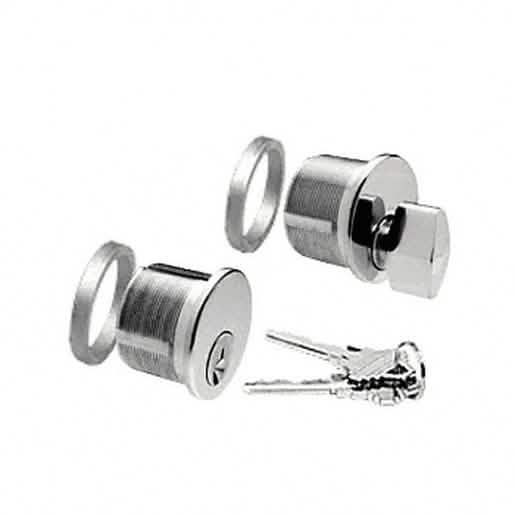 CRL Polished Stainless Keyed DRA Cylinder/Thumbturn Combo - Secure & Stylish Lock