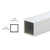 CRL 1" Satin Anodized Aluminum Square Tube Extrusion