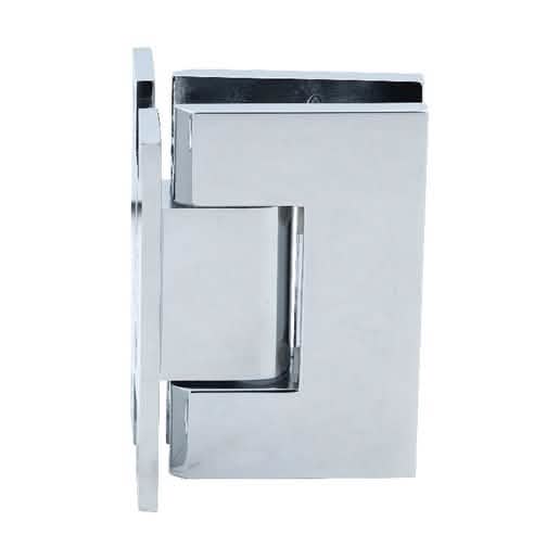 CRL Polished Chrome Vienna Wall Mount 'H' Back Plate Hinge - Sleek and Durable Design