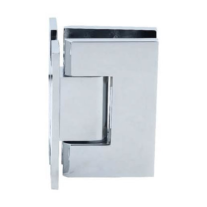 CRL Polished Chrome Vienna Wall Mount 'H' Back Plate Hinge - Sleek and Durable Design
