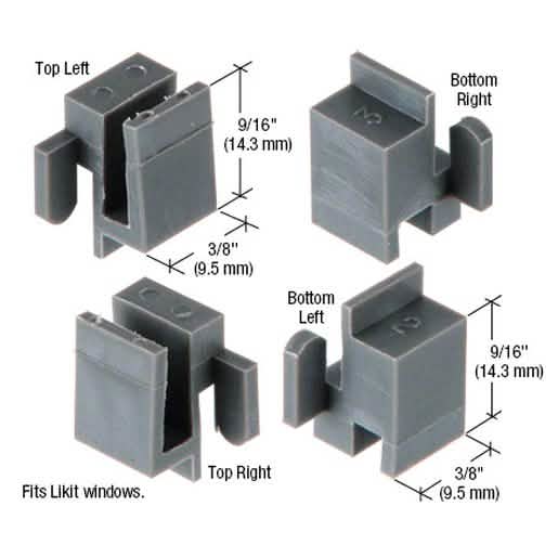 CRL Sliding Window Corner Guide Set for Likit Windows - Durable, Precise, Easy Install