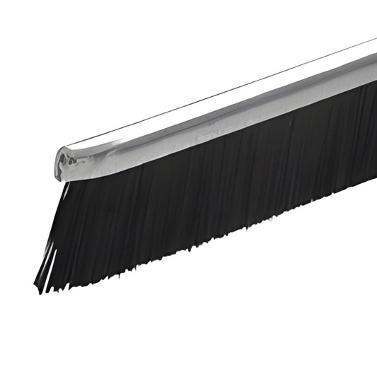 CRL 387WS96 black nylon brush weatherstrip, 96 in length, 7/16 in exposed brush, fits CR387 door rails
