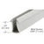 CRL Shower Door Glazing Vinyl Seal Strip for 1/4 in Glass, 100 ft