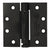 CRL 4x4 Antique Bronze Heavy-Duty Square Self-Closing Door Hinge