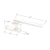 CRL White Right-Hand Cam Handle Lock for Glass Doors
