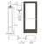 CRL-U.S. 400 Black Anodized Aluminum Bronze Center Pivot Entry Door
