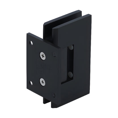 Vienna V1E0740RB oil-rubbed bronze brass square shower hinge, wall-mount short back plate for 3/8-1/2" glass