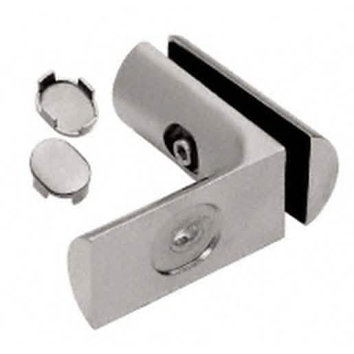 CRL Brushed Nickel Hydroslide 90° Wall-to-Glass Bracket for sleek shower installations.