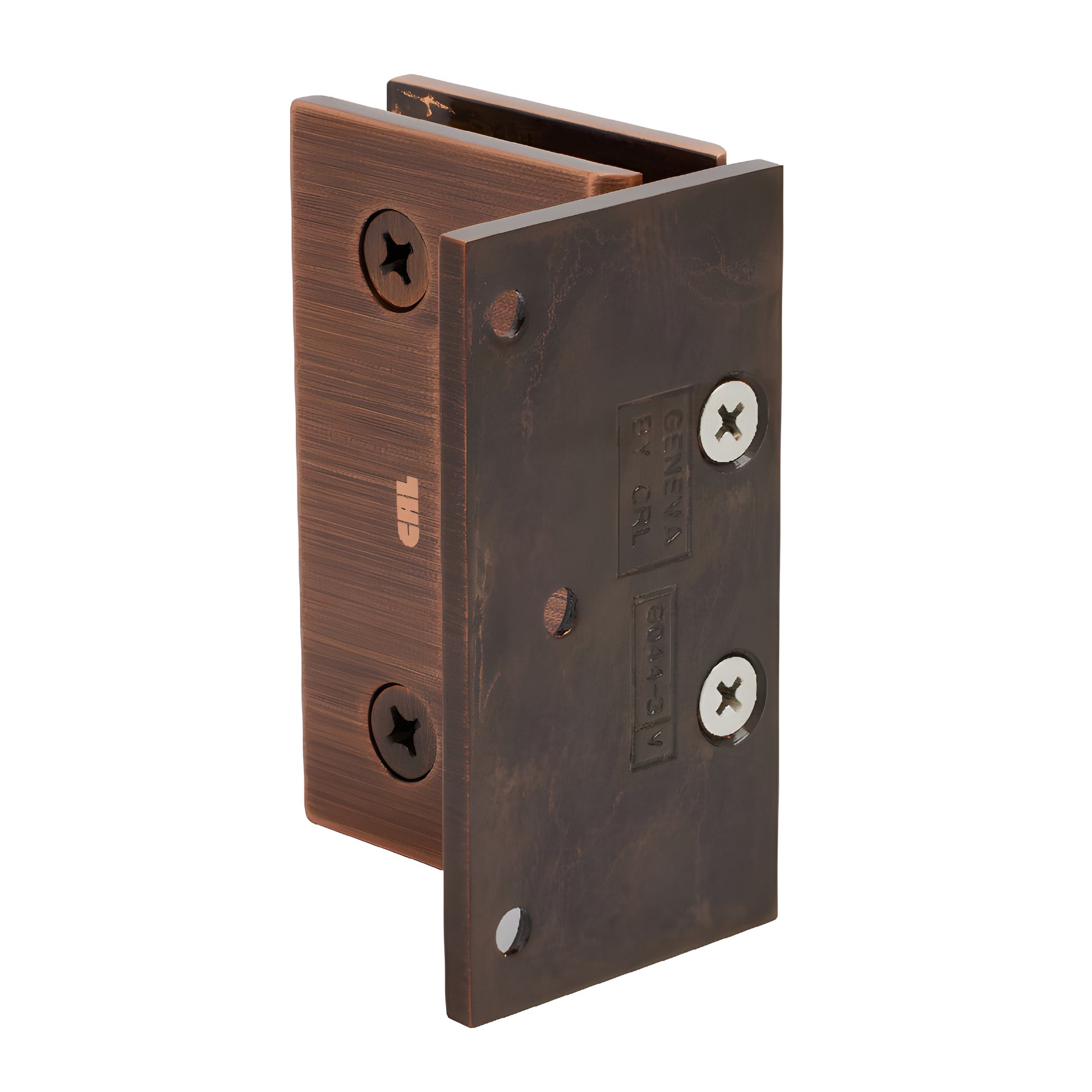 GEN044ABC0 antique brushed copper brass Geneva self-centering wall-mount shower hinge for 8-12mm glass