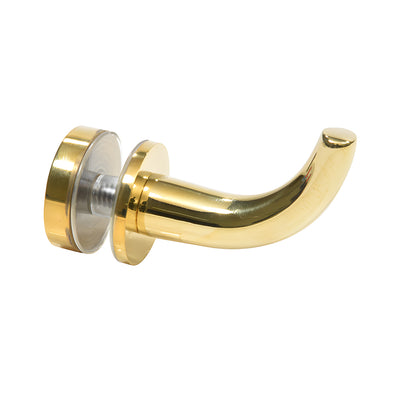 CRL Unlacquered Brass Designer Wall-Mounted Bathroom Robe Hook
