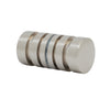 Brushed nickel solid brass back-to-back glass door knob, contemporary 1-3/16 (30mm) diameter - SKU SDK106BN