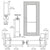 CRL-U.S. Aluminum 850 Durafront Clear Anodized Offset Pivot Door