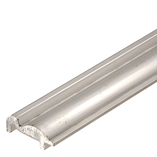 BT484BN Essence brushed-nickel aluminum 84 in. bottom track for frameless sliding glass doors, replacement part.