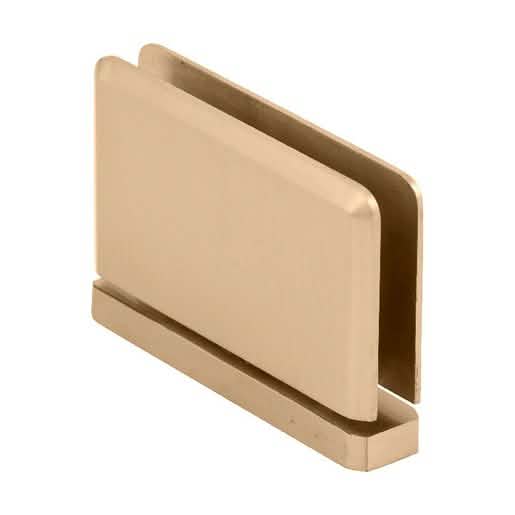 CRL Satin Brass Prima 01 Series Hinge - Top/Bottom Mount for Glass Doors, Elegant Finish