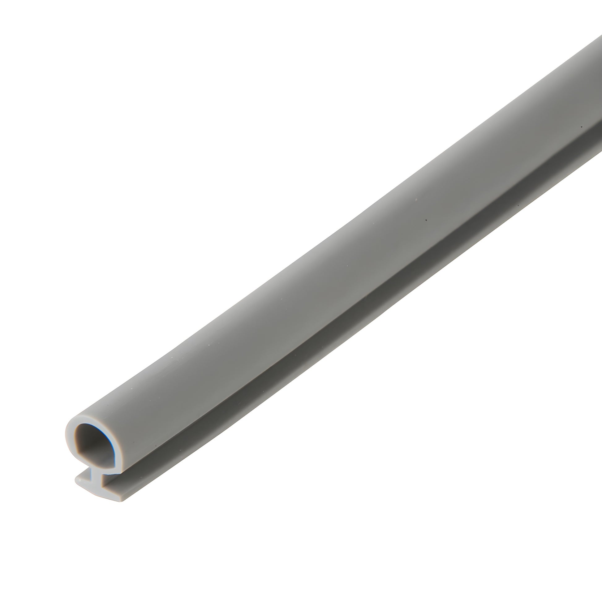 Gray vinyl bulb seal for CRL panic-style thresholds, T-slot base, 0.307 in high - SKU 46VVC