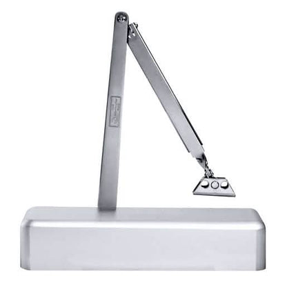 CRL Aluminum Adjustable Door Closer, Spring Power Size 1/2-4, Surface Mount, Durable Finis