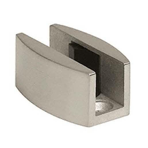 CRL Brushed Stainless Laguna Series Adjustable Bottom Floor Guide for smooth sliding doors
