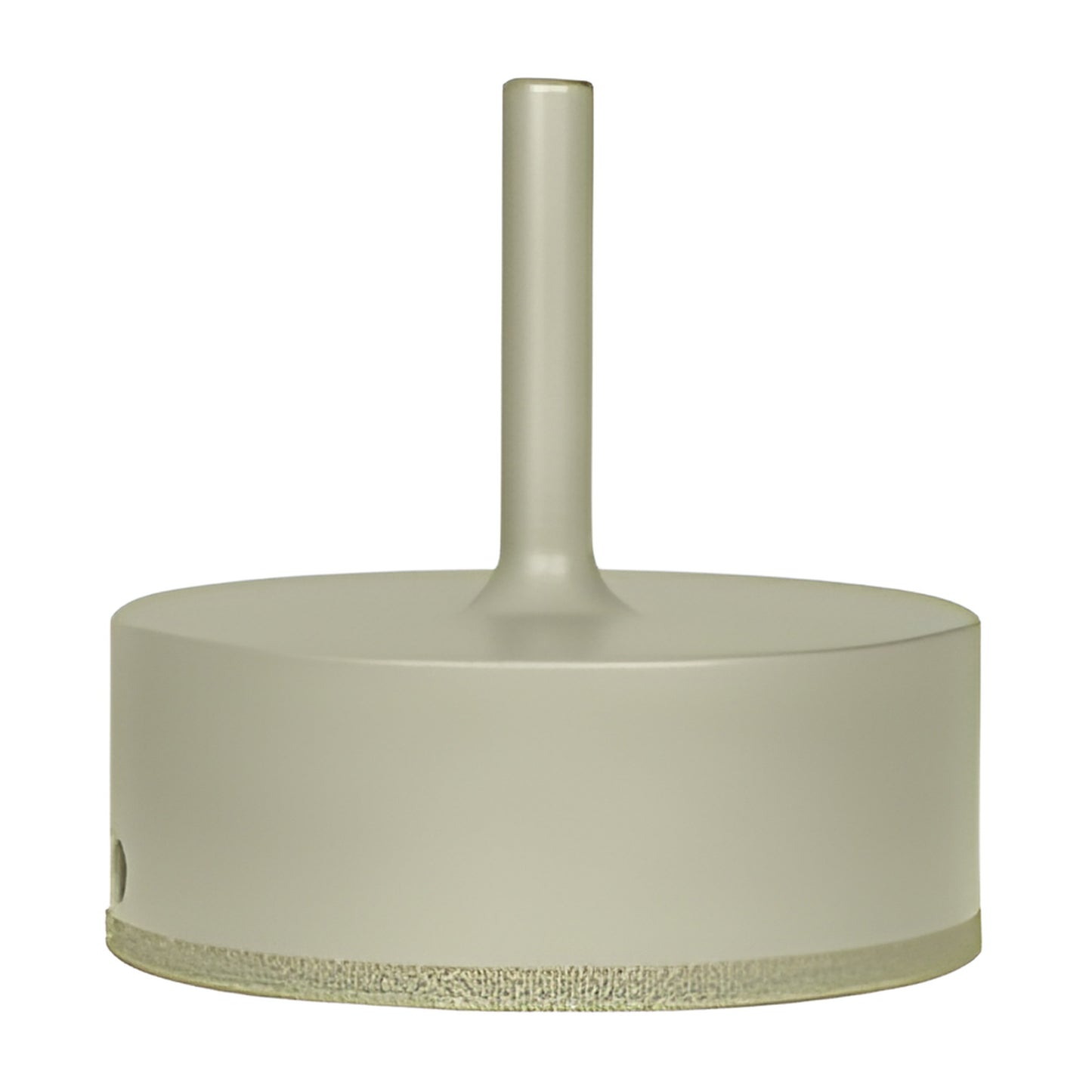 EDD312 3-1/2" plated diamond core drill, 3/8" reduced round shank, continuous rim for glass and tile