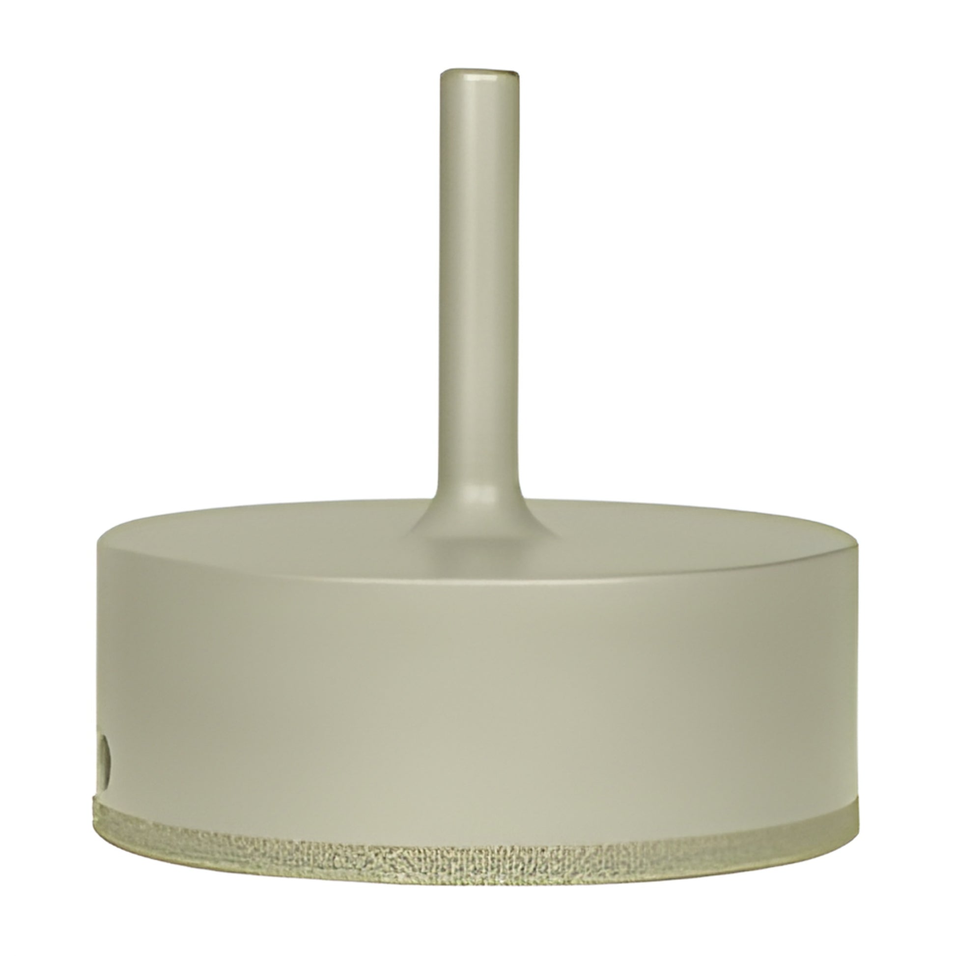 EDD312 3-1/2" plated diamond core drill, 3/8" reduced round shank, continuous rim for glass and tile