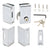 CRL Right-Hand Sliding Glass Door Lock, Polished Stainless Steel