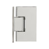 VCT037CH polished chrome solid-brass frameless shower door hinge, wall-mount self-centering for 3/8-1/2 in. glass