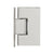CRL Victoria Polished Chrome Wall-Mount Full Backplate Hinge