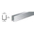 CRL Brite Anodized 3/8 in Aluminum U Channel