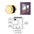 CRL Brass Edge Clamp for 1/2" Glass Panel