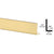 CRL Satin Gold Anodized Aluminum 5/8" L-Bar Edge Trim