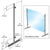 36 in Portable Round Partition End Post - 1 in Diameter
