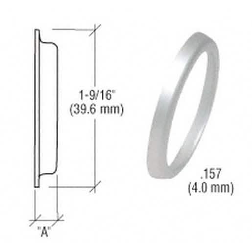 CRL Aluminum .157" Flared Cylinder Ring - Durable, Lightweight, Precision Engineering