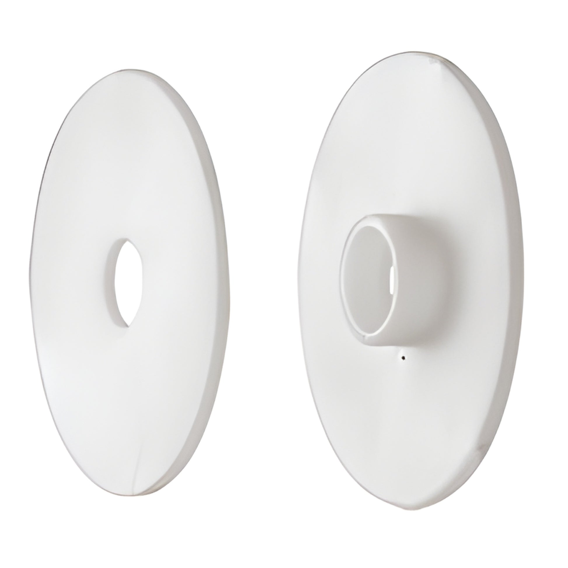 CWK112 white vinyl 1-1/2" standoff washers - set includes plain washer and washer with molded sleeve.