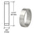 CRL Satin Anodized 0.360" Door Lock Cylinder Trim Ring