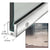 CRL Polished Stainless 1-3/8" RH Slender Glass Door Rail 35-3/4"